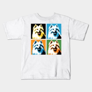 American Eskimo Dog Pop Art - Dog Lovers Kids T-Shirt